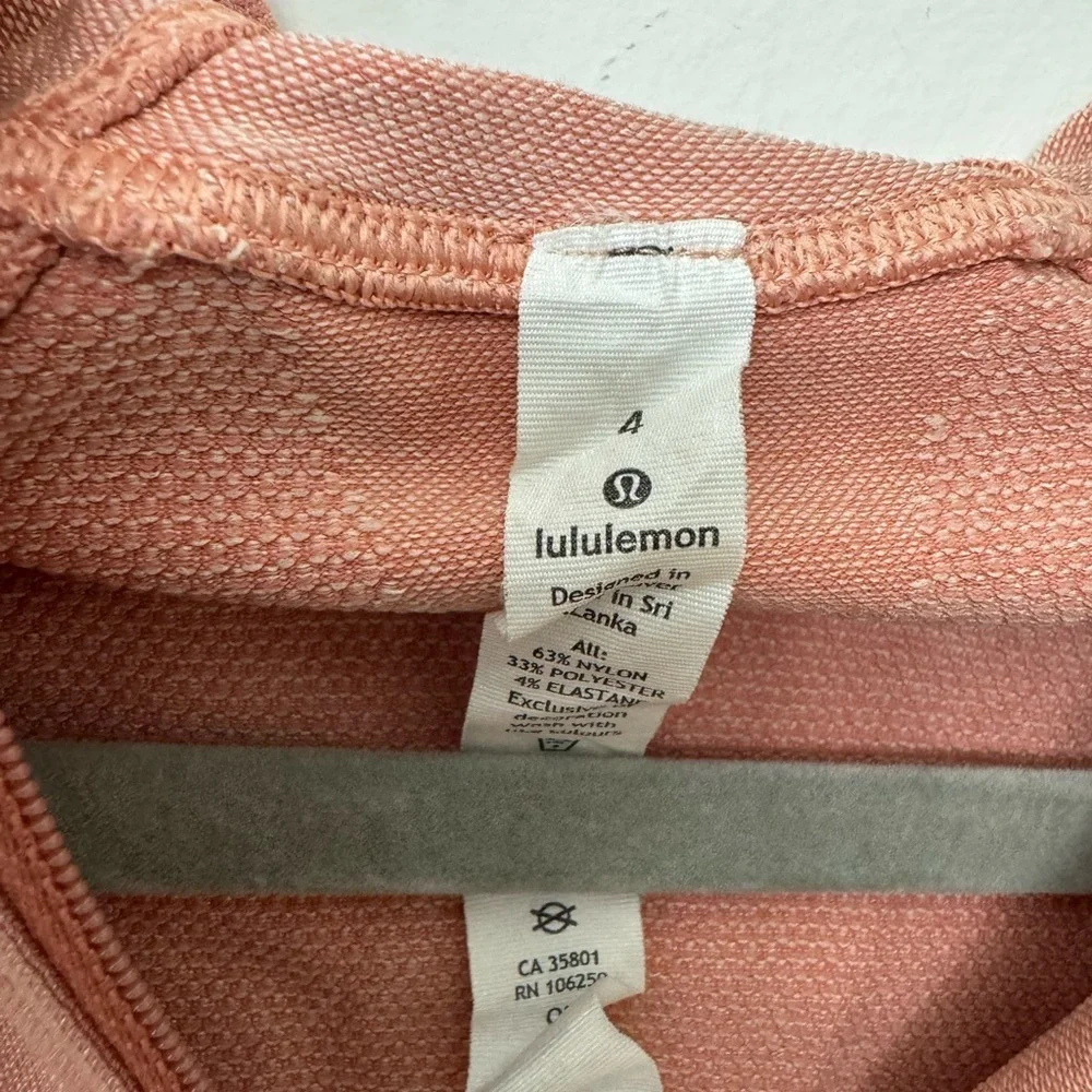 Lululemon Athletica Coral Zip-Up Jacket